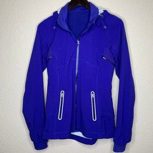 Lululemon Puddle Jumper running jacket blue/purple size 4